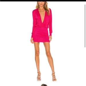Aura mini dress in fuchsia!